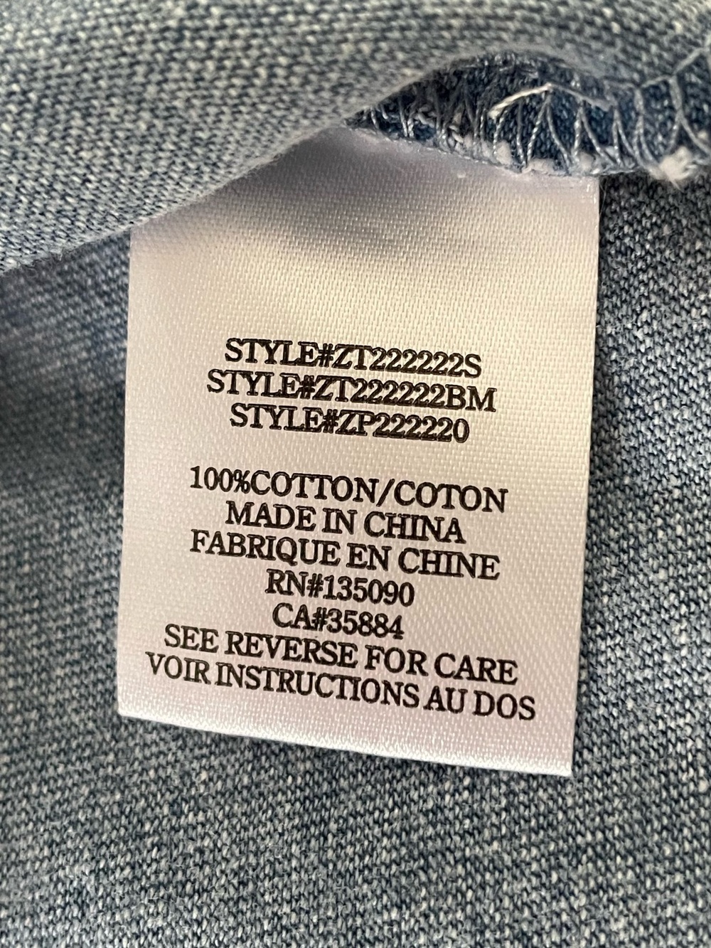 Z Supply Washed Blue Cropped Tank Top - Picture 4 of 4